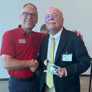 2025 Pioneer Jon Cole with NDBA Board Member Tom Ackerman